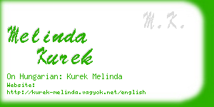 melinda kurek business card